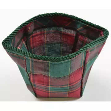 Longaberger Chives Basket Liner - Evergren Plaid