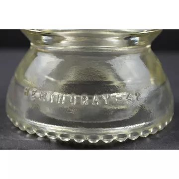 Vintage Hemingray No. 42 Clear Glass Insulator - 23-52 - 4 Tall