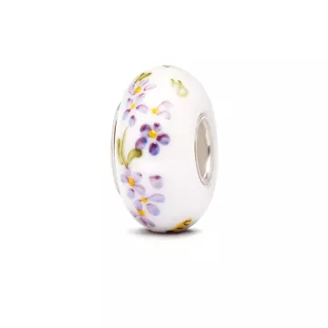 Fenton Art Glass Artisan Crafted Bead - Sister - Sterling Silver Lined