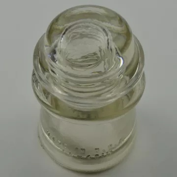 Hemingray No. 16 18-48 - Clear Glass Insulator - 4 Tall