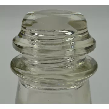 Hemingray No. 16 25-48 - Clear Glass Insulator - 4 Tall