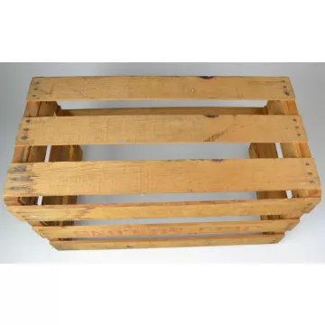 Handmade Jeff Melons Vintage Wooden Crate - 13.25 Tall