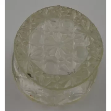 Wright Glass Daisy & Button Clear Pattern - Top Hat Topper - 2.5 Tall