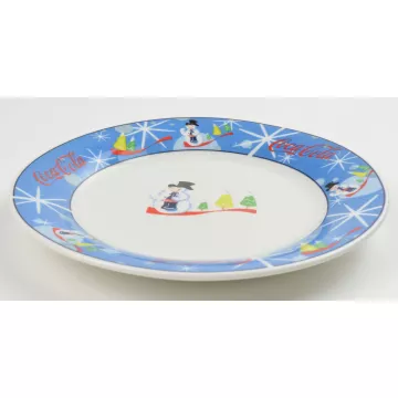 Oneida China - Coca Cola - Laughing Snowman Pattern - Bread & Butter Plate