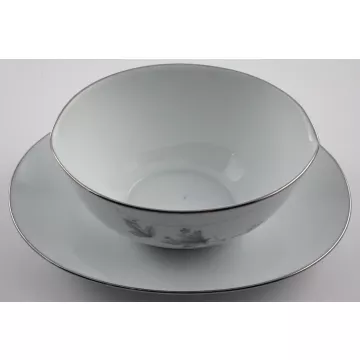 Noritake Gravy Boat & Attached Underplate - Sezanne Pattern