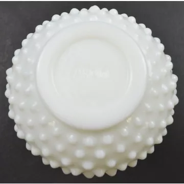 Avon Hobnail Milk Glass Cruet / Cologne Bottle With Stopper - 6 Tall
