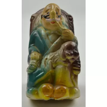 Vintage Grandma & Grandpa In Rocking Chairs Plastic Salt & Pepper Shakers