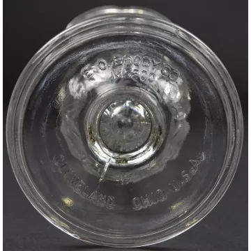 E. O. Brody Glass - Footed Pedestal Vase - M5200 Clear - 9 Tall