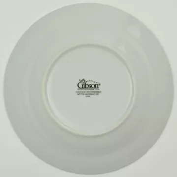 Gibson Everyday - Essential Home - Platinum Band - Rimmed Soup Bowl
