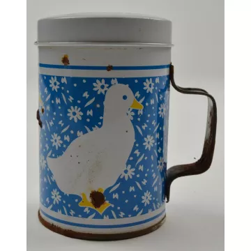 Vintage Tin Chicken & Duck Salt & Pepper Shakers - 4 Tall