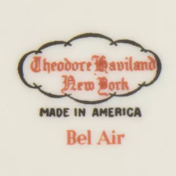 Theodore Haviland - Bel Air Pattern - Footed Cup Saucer - 5.75 Wide
