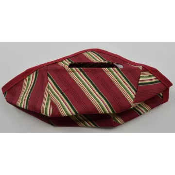 Longaberger Tinsel Basket Liner - Holiday Stripe