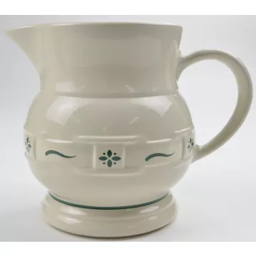 Longaberger Pottery - Woven Traditions Heritage Green - 64 Oz. Pitcher