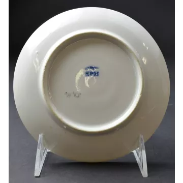 KPM Red & Green Bordered Bread & Butter Plate - 6 Round