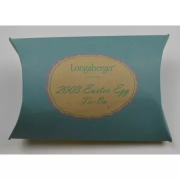 Longaberger Pottery 2003 Happy Easter Basket Tie-On