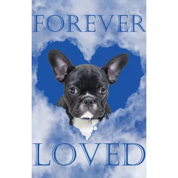 Flag Emotes - Double Sided Garden Flag - Custom Pet Bereavement - Forever Loved