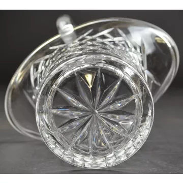 Galway Irish Crystal Basket - Diamond Pattern - Czech Republic