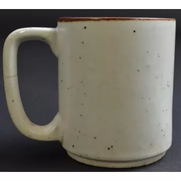 Hand Painted Floral Pattern Coffee Mug - Pottery - 3.5 Tall