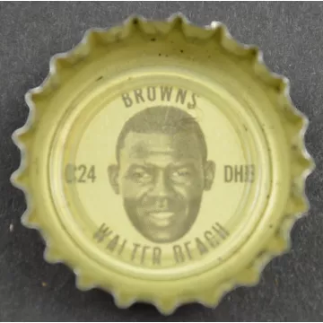Coca Cola NFL Bottle Cap - Cleveland Browns - Walter Beach - Coke King Size