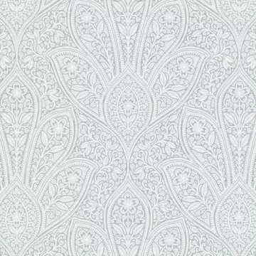 Distressed Paisley Wallpaper Blue, Light Cloud Blue Norwall Wallcovering FH37545
