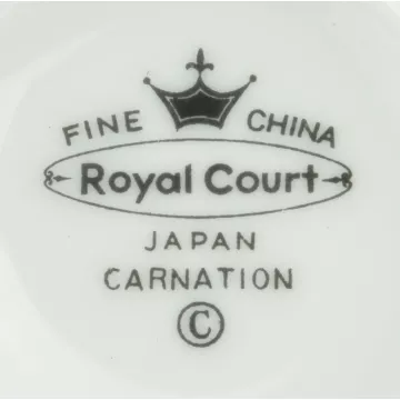 Royal Court - Carnation Pattern - Flat Cup Saucer