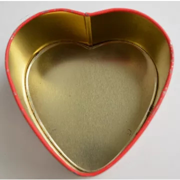 Enesco Heart Shaped & Butterfly Pattern Decorative Tin - 1.875 Tall