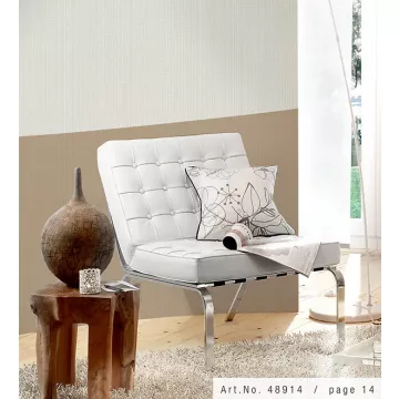 Linear Stripe Paintable Wallpaper White Norwall Wallcovering 48914