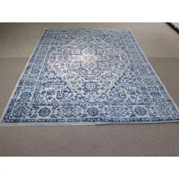 Safavieh Brentwood Handmade Tufted Polypropylene Navy Blue / Light Gray - Rectangle 10ft x 13ft